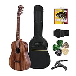 Guitare acoustique classique en teck de 34 pouces, idéale pour l’amateur de musique, étudiant et débutants, marron… - Les Beatles, Paul McCartney, John Lennon, RIngo Starr, George Harrison Guitare acoustique classique en teck de 34 pouces, idéale pour l'amateur de musique, étudiant et débutants, marron… – Image 4