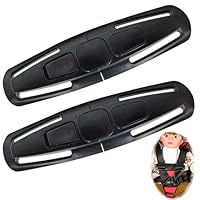 Peixiong 2 Stück Abschnallschutz Kindersitz, Gurtsammler, Kindersitz Gurt Sicherungen, Gurtverlängerung Auto Anschnaller - Schwarz