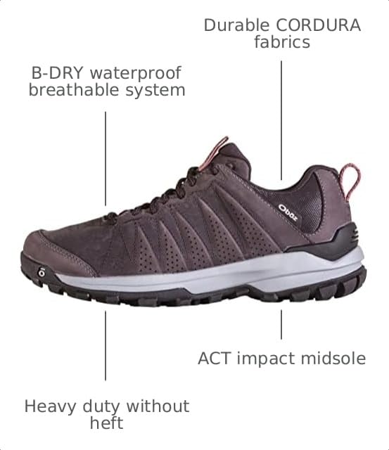 Image of Oboz Women's Sypes Low Leather B-Dry Hiking Shoe