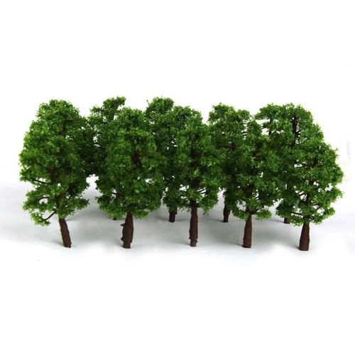 Árboles de escamas, 20 unidades de 8 cm, modelo de árboles de micropaisaje, escala arquitectónica, diseño de tren, construcción de árboles
