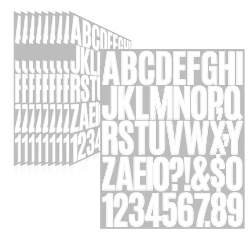 Llewyn Letter Stickers,Mailbox Numbers,2 Inch Waterproof Vinyl Alphabet