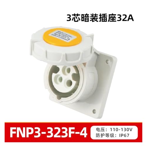 Conector de aviación IP67 KWOSQLFLG 3-core 32A miniatura 2