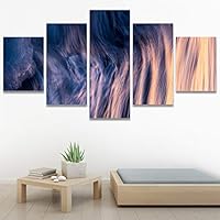 SIGNWIN 5 Panel Canvas Wall Art Abstract Colorful Decorative Elements Modern Artwork for Home Decorations Ready to Hang - 60