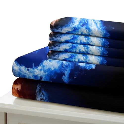 Housse de couette yin yang 135x200 microfibre 3d pour lit ado single - 7