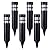 SUNWIND Solar Garden Lights Outdoor LED Bollard Solar Powered Path Lighting for Patio Pathway Backyard Lawn Landscaping (Black-6 Pack)