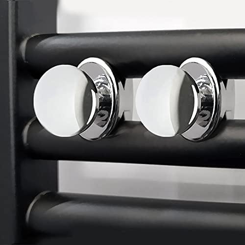 Percha extra cromada para radiador de toallero calefactable - gancho para bata de baño - Incluye un par Cover