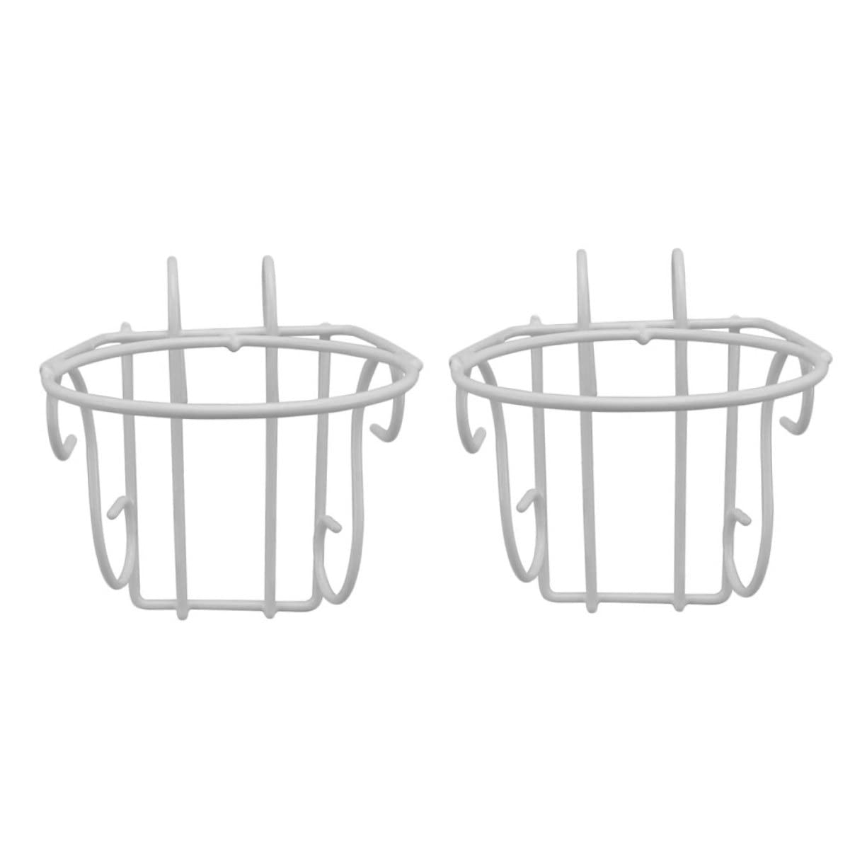 BESPORTBLE 2 Piezas Colgador De Macetas De Hierro Cesta Colgante Pared Soporte Anillo para Macetas Maceteros Al Aire Anillos para Barandilla Soporte Balcón