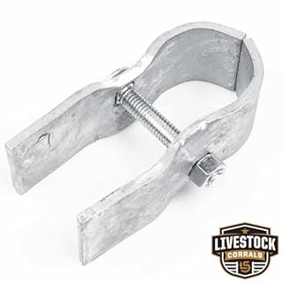 Horse Panel Clamps for Wood Boards – Fit 1-5/8" Livestock Corral Panels, Heavy-Duty Galvanized, Attach Lumber to Horse Stalls & Round Pens, 8-Pack