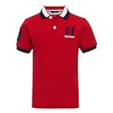 Boys Short Sleeve Premium Pique Polo Shirt, Button Closure, Soft & Comfortable