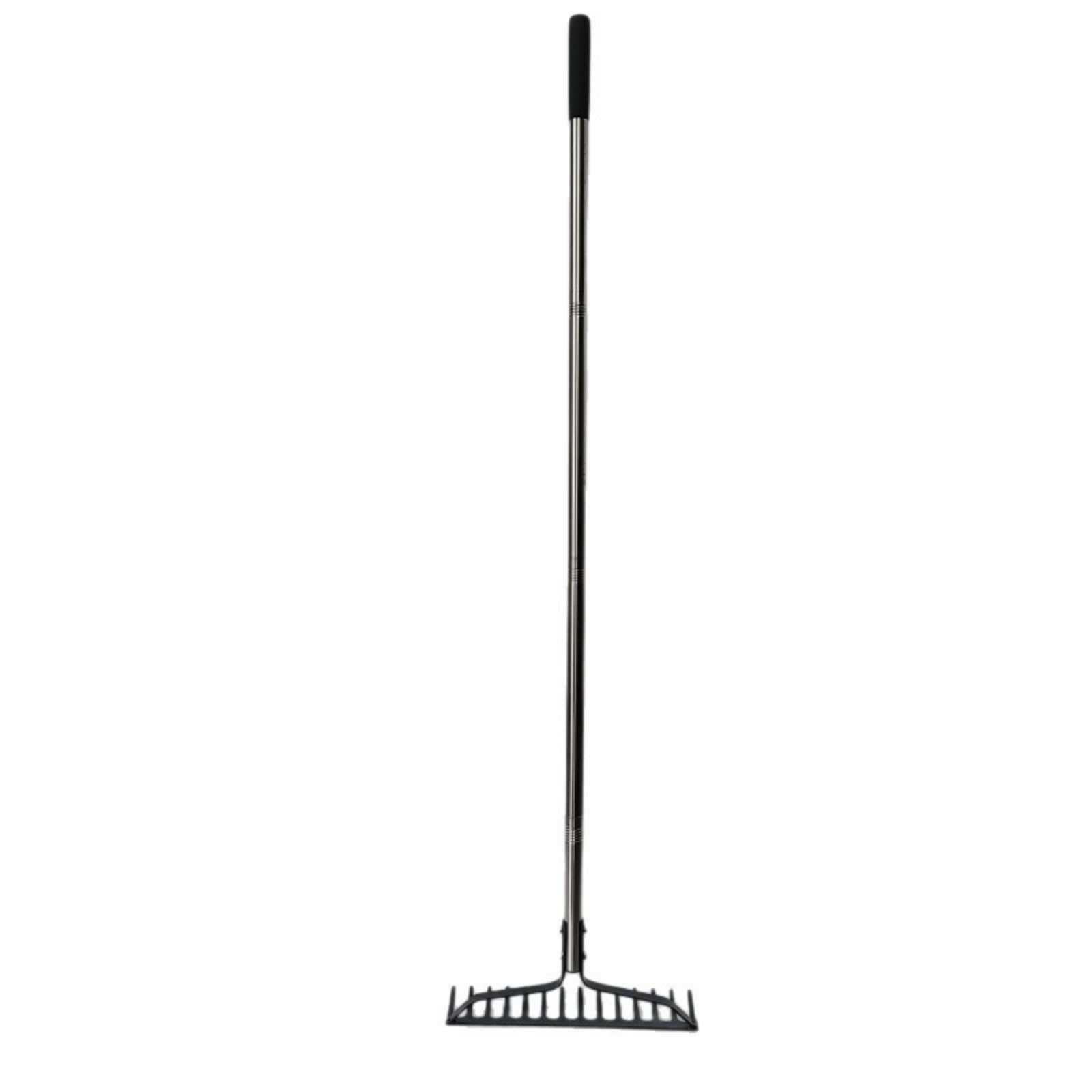 Baoblaze Rastrillo de Jardín Rastrillo Escarificador Herramienta para con Cabeza Firme y Eje Segmentado para Trabajo Prolongado Adecuado para Huertos Mantenimiento de Terrenos