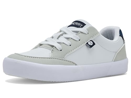 Sperry Boys Boardwalk II (Little Big Kid) Boat Shoe White 6