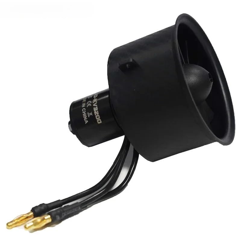 Motore turbogetto intubato da 64 mm, 12 pale, super resistente, for aeromodelli, con ventola, motore brushless 2840, set di alimentazione, 1 pezzo(64 culvert KV3200-2)
