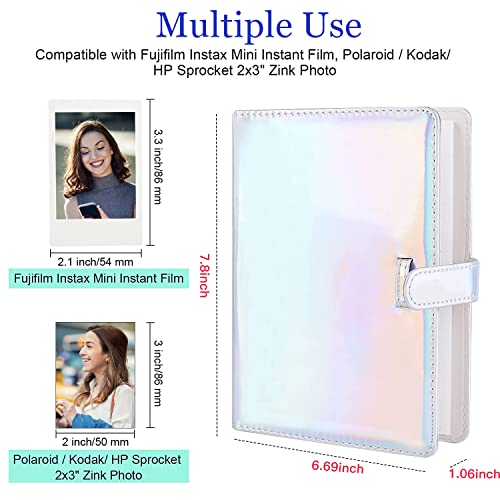 Frankmate 256 Pockets Mini Photo Album for Fujifilm Instax Mini Camera Leather Photo Album Bookshelf Picture Album Book Simple Design - Image 3