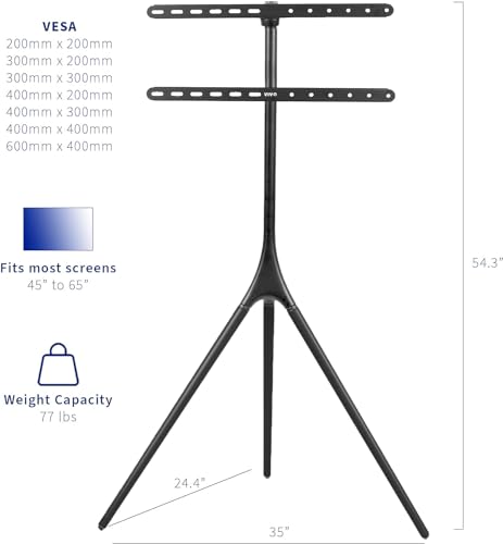Support TV orientable pour éviter les reflets sur écran LED 45 à 65 pouces - 3