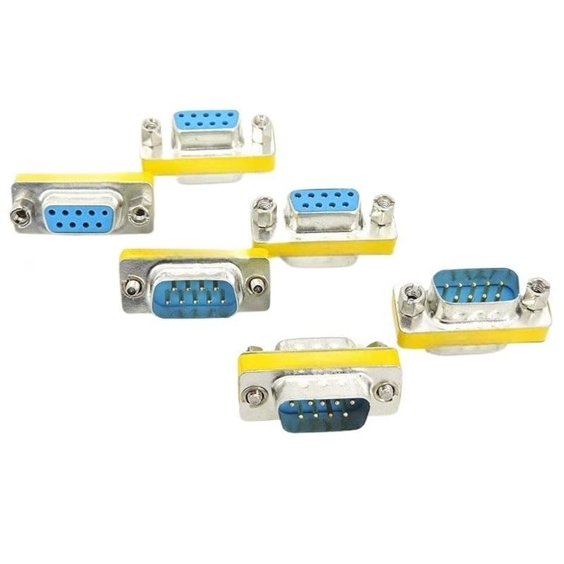 Image of 1 /5pcs DB9 VGA Plug Socket Adapter Connector Converter MI NI Gender Changer RS232 Serial(Female,1pc)