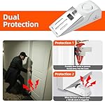 Portable Door Alarm Stopper, Adjustable 120dB Door Stop Alarm Wedge, Suitable for Home, Hotel Door Locks, Portable Door Lock for Travel (Pack of 3) - Image 2