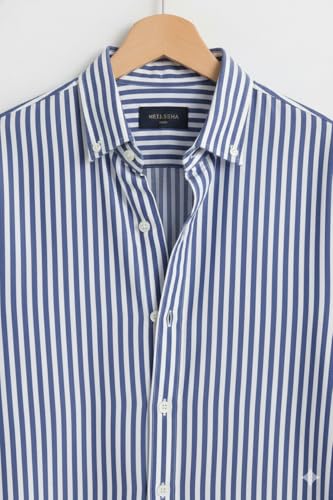 Image of Men's Cotton Casual Printed Striped Stylish Shirt for Men