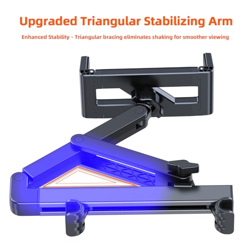 Soporte telescópico de tablet para coche con base triangular ajustable de silicona 3