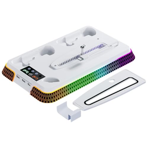 VRTYVEYBB Soporte vertical y estación de refrigeración para PS5 Pro, soporte de refrigeración multifuncional, accesorios para juegos