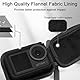 FiTSTILL Schwarze Mini-Kameratasche für DJI Action 5 Pro/Action 4/Action 3 Hülle, staubdicht und wasserdicht, Dual-Reißverschluss-Design, Schutzständer zur Aufbewahrung der Osmo Action 5 Pro Hülle