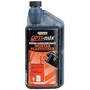 Everbuild OPTI-MIX MORTAR PLASTICISER – 1LTR / ADHESIVE CHEMICALS, 1 PIECE PACK – OPTIMIX1