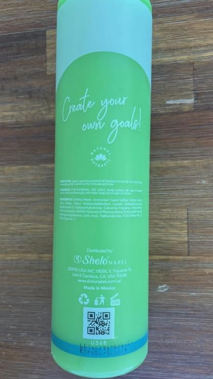 Sheló NABEL Aguacate Shampoo 530 Ml speacial to nourish dehydrated and dry hair - Image 4