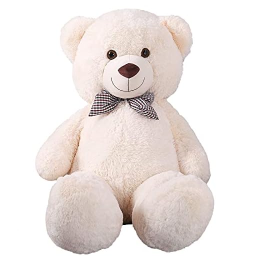1.2M Giant Teddy Bear Plush Toy 4ft Big Cuddly Stuffed Animals Doll Gift for Valentines Kids Girlfriend (Ice Cream, 47 in/120cm)