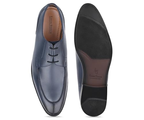 Image of LOUIS STITCH Derby Formal Shoes for Men | Lace-Up Front Cut | Ideal for Business, Casual, Parties (RGFCBU)