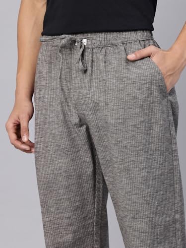 Image of Majestic Man Comfort Fit Solid Cotton Blend Casual Style Lounge Pyjama with 3 Pockets & Zip Closure