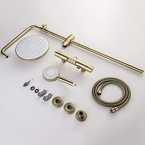 Ensemble de douche thermostatique fini les variations d'eau chaude sous la douche