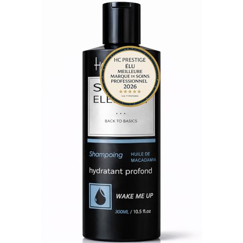 HC Prestige - Shampoing Hydratant Profond Sans Sulfate Sans Silicone Sans Paraben - pour Cheveux Secs et Abîmés - Soin Cheveux Naturel avec Immortelle Corse et Kératine - Fabriqué en France - 300 ml