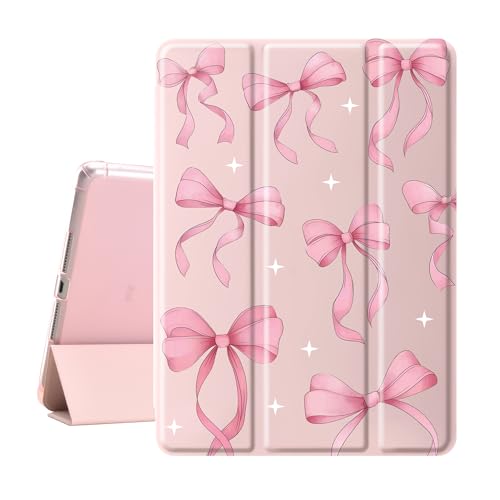 Étui iPad mini 5/4 nœud rose résistant aux rayures avec fente de rangement pour stylet