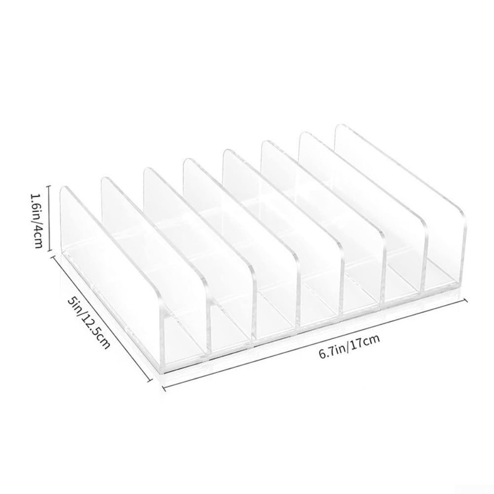 Contenitore per DVD in acrilico trasparente per CD con scomparti multipli che fornisce una comoda organizzazione ed esposizione per raccolte multimediali