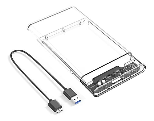 Case Para Hd Externo Transparente Notebook Sata 2.5 Usb 3.0