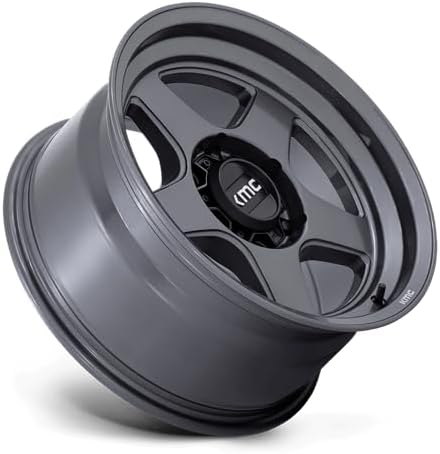 Miniatura 3 de KMC KM728 LOBO Rueda personalizada - 17x8.5, desplazamiento -10, patrón de pernos 6x139.7, cubo de 4.177 in - Llanta antracita mate