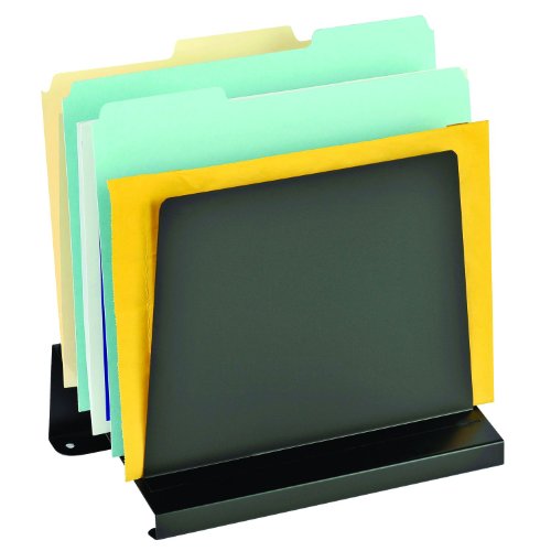 Steelmaster 6-Slot Slanted Steel Vertical Organizer, 11 X 11.5 X 7.25 Inches, Black (264R806Bk) #TOP3