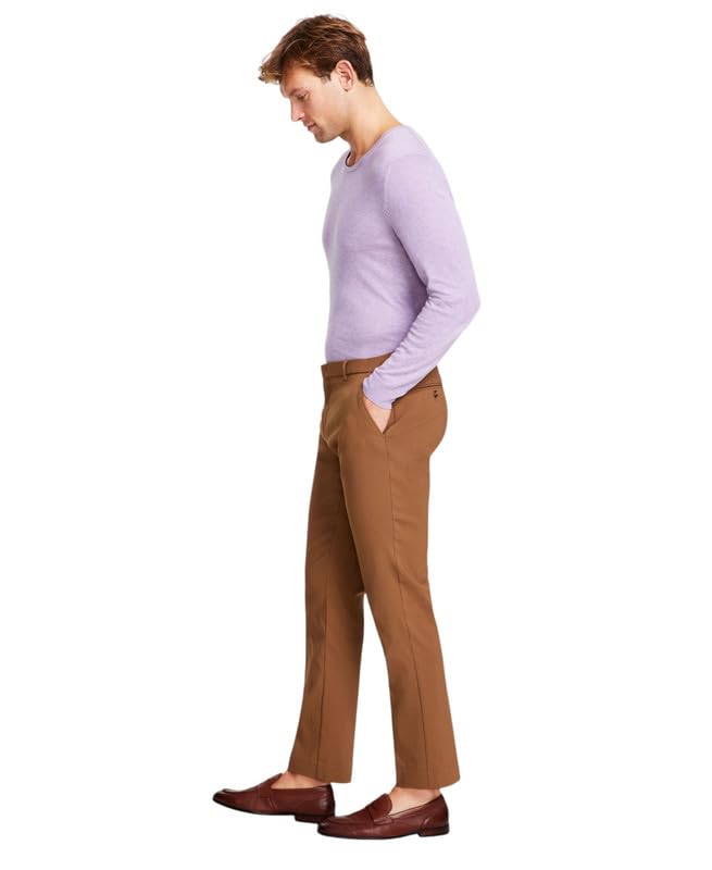 Tommy Hilfiger Men's Modern Fit Stretch Performance Pants Camel 38 x 32