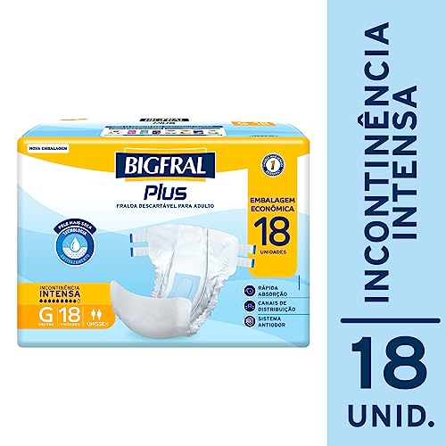 Fralda Bigfral Plus Econômica G 18 Unidades