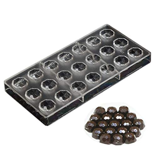 Round Diamond Shaped Chocolate Candy Mold Polycarbonate PC DIY Mould Cookie Tray