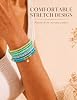 MILACOLATO 6Sets Boho Bead Bracelets Set Multilayered Stackable Bracelets Comfortable Stretch Bracelets Multicolor Bohemian Charm Bracelets for Women Men #5