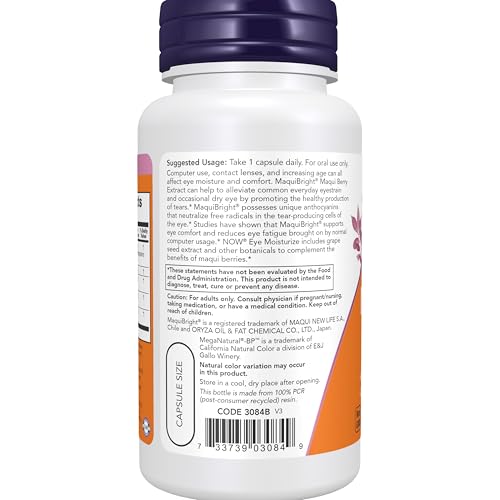 NOW Supplements Eye Moisturize with MaquiBright