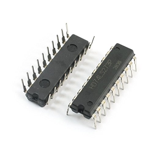 Aexit 2 Pcs DIP Switches 74LS273 20Pin DIP20 D Type Flip Flop IC Integrated SP3T DIP Switches Circuit Chip