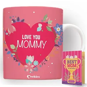 archies Gift for Mothers | Gifts for Mother | Mothers Day Gift 350 ml Coffee Mug with Card Gift Set for Mother, Mom, Maa | Mother Day Giftting Idea MDC-CM23-43