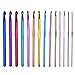 14 Pezzi Set Di Uncinetti,Set di Uncinetti in Alluminio, Kit Ferri Per Maglieria,Set di Uncinetti in Alluminio Multicolore Set Ferri da Maglia Filato Artigianale 2mm-10mm immagine