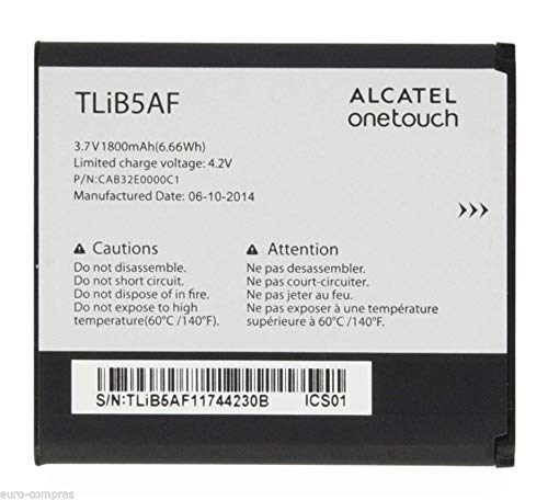  FidgetFidget - Batteria per Alcatel One Touch Pop C5 5036 5036D 5035 5035D TLiB5AF