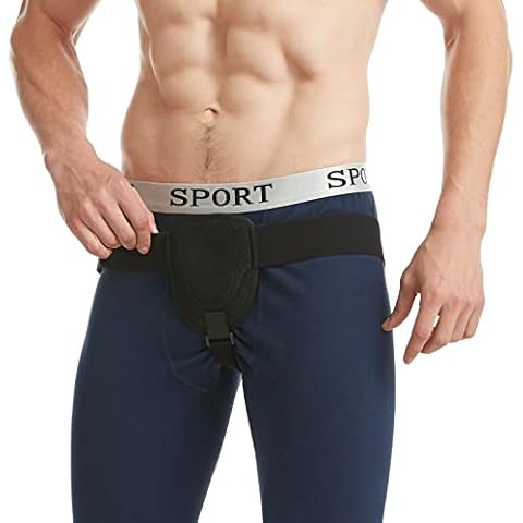 Male and Female Hernia Belt Trusses Left or Right Support Groin Pain Trusses for Pre or Post Surgery, Femur, Comfort Adjustable Belt Hernia Protection (L) Cover