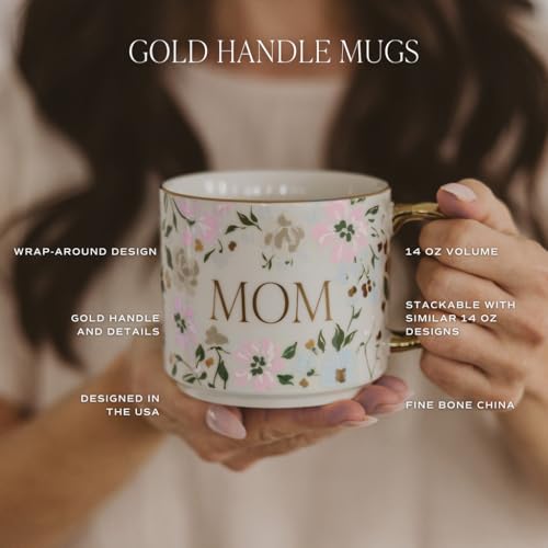 Sweet Water Decor In My Engaged Era Mug, 14oz Fine Bone China Cup for Tea & Coffee, Gold Handle & Rim, Engagement Gift for Fiancee & Bride-to-be, Bridal Shower Decoration and Gift for Future Wife - Image 3