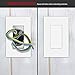 ENERLITES Blank Adapter Insert for Decorator Wall Plates, Unbreakable Polycarbonate Thermoplastic, ETL Listed, 6001-W, White, Standard/Regular