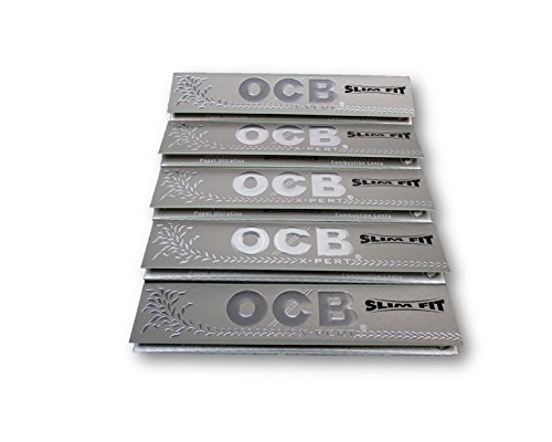 OCB X-PERT Slimfi King Size Slim Rolling Papers Papiers à rouler Papiers à Cigarettes Feuilles à fumer Pack de 5 livrets from SUDESH ENTERPRISES Cover