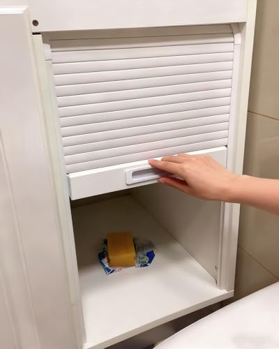 Porta a Soffietto da Interno Porte Avvolgibili per Garage per Elettrodomestici da Cucina, Piccola Porta Pieghevole per Armadio A Scomparsa, Kit Pannello A Soffietto per Dispensa(14x24in/36x61cm)